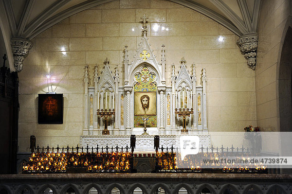 Side altar of St. Patrick's Cathedral  Manhattan  New York City  New York  United States of America  USA  North America