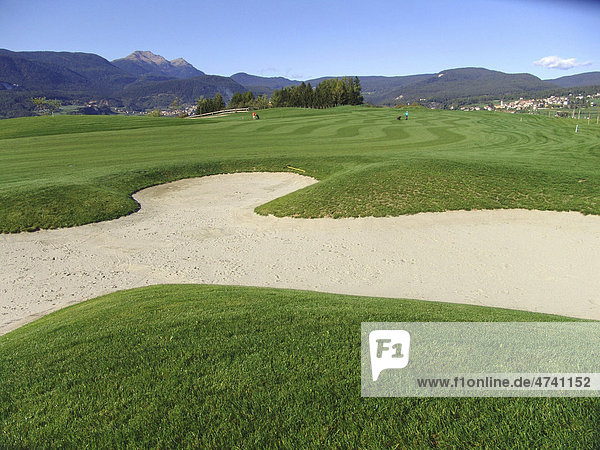 Golfplatz in Sarnonico  Trient  Italien  Europa