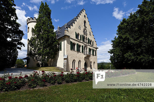 Schloss Rosenau mit Parkanlage  Coburg  Oberfranken  Bayern  Deutschland  Europa
