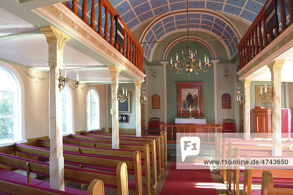 Kirche in Hverager_i  Island  Europa