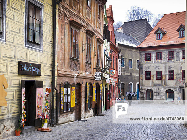 Historische Altstadt von Cesky Krumlov  Krummau  Unesco Weltkulturerbe  Böhmen  Tschechien