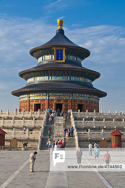Halle der Ernteopfer  Himmelstempel  Unesco Weltkulturerbe  Peking  China  Asien