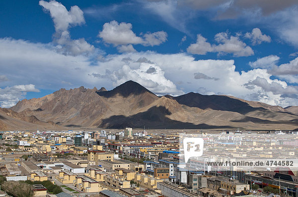 Der Ort Ali  Shiquanhe  westlichste Stadt von Tibet  Asien