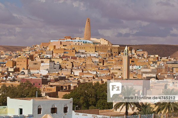 Das Dorf Ghardaia im Unesco Weltkulturerbe M'zab  Algerien  Afrika