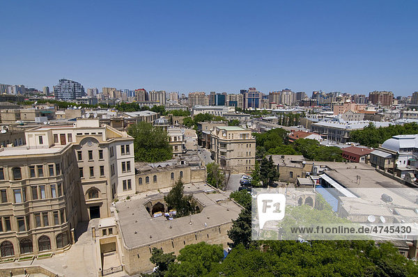 Blick über Baku  Panorama  Aserbaidschan  Vorderasien