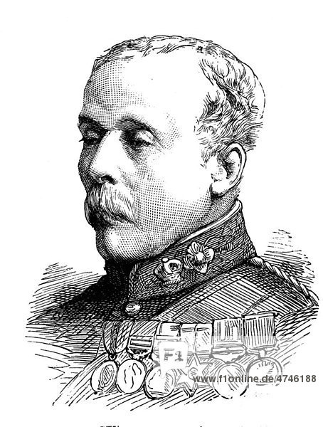 General William Corfield  historische Illustration  1883
