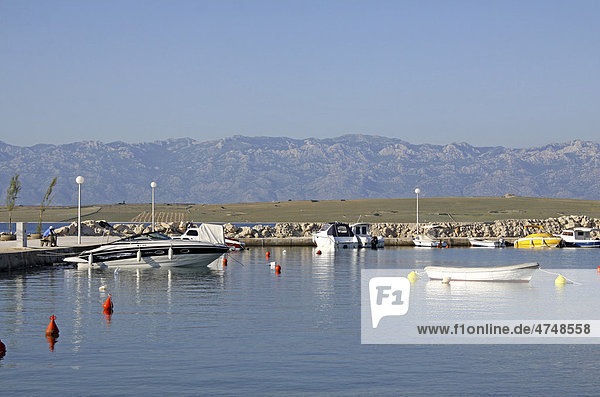 Yacht- und Boot-Hafen  Insel Vir  Dalmatien  Kroatien  Europa