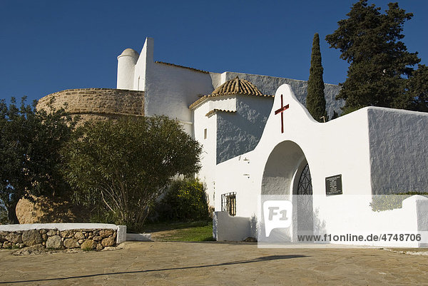 Puig de Missa Church in Santa Eulalia  Ibiza  Spain  Europe
