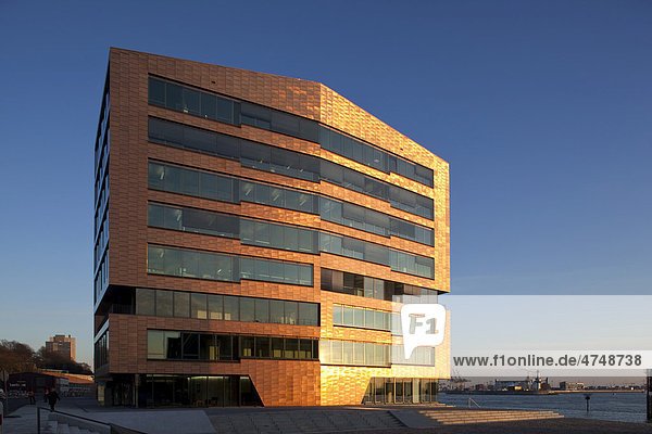 Office building Areal West  Hafencity  Hamburg  Germany  Europe