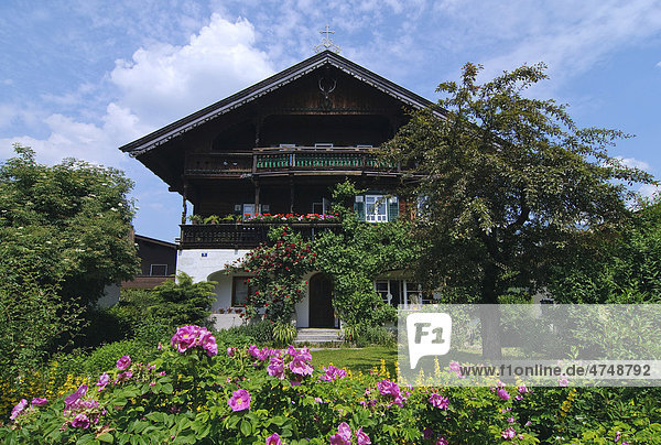 Traditionelles Haus in St. Johann  Tirol  Österreich  Europa