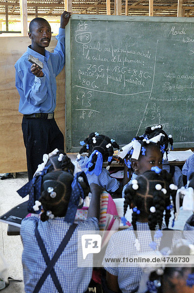 School in Leogane  Haiti  Caribbean  Central America