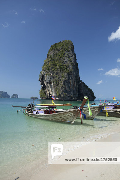 Railay Beach  Ao Nang  Krabi  Thailand  Asia