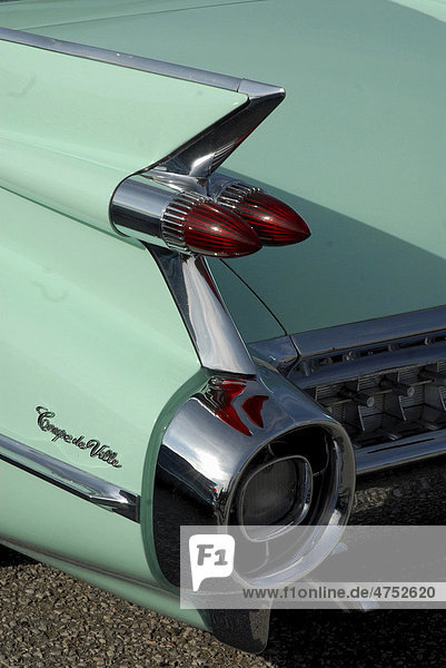 Rückansicht eines Cadillac Coupe Deville  1959