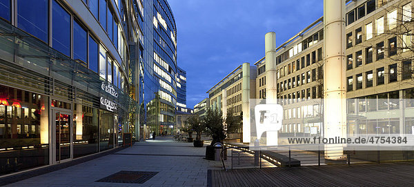 Die Frankfurter Welle  wellenförmiges modernes Bürogebäude  nach Plänen der JSK Architekten errichtet  Westend-Süd  Frankfurt am Main  Hessen  Deutschland  Europa