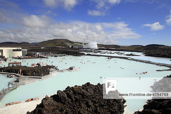 Blue Lagoon geothermal spa  Iceland  Europe