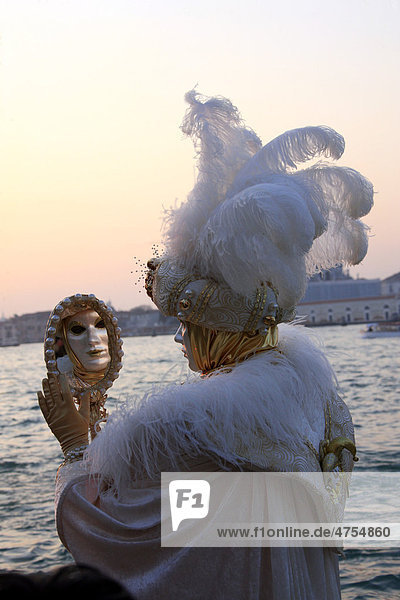 Karneval in Venedig  Italien  Europa
