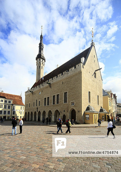 Rathaus  Tallinn  Estland  Baltikum  Europa