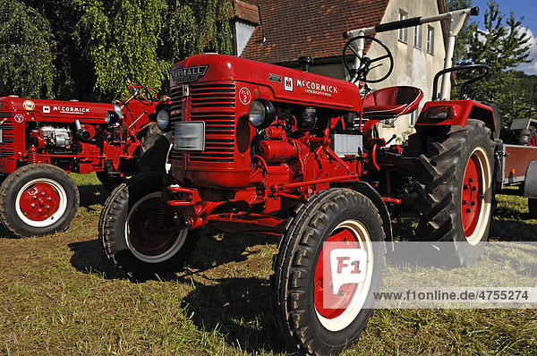 Oldtimer Traktorentreffen  Marke Mc Cormick international  Baujahr 1953  Morschreuth  Oberfranken  Bayern  Deutschland  Europa