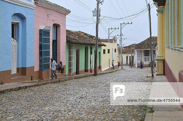 Historic district of Trinidad  Cuba  Caribbean  Central America