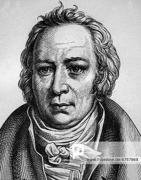 Friedrich August Wolff  1759 - 1824  Porträt  historische Illustration  1880