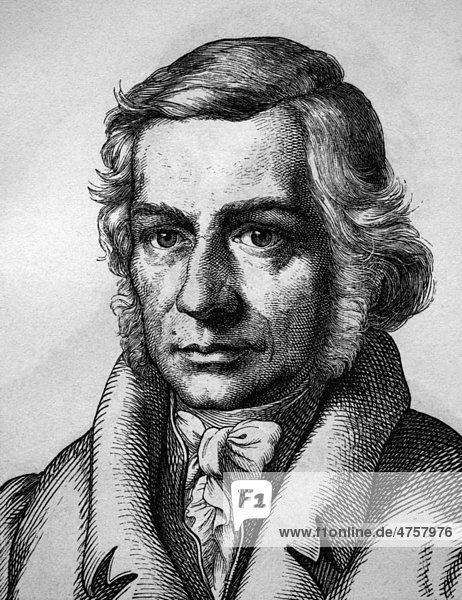 Daniel Friedrich Schleiermacher  1768 - 1834  Porträt  historische Illustration  1880