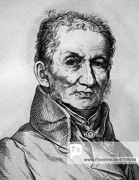 Gottfried Hermann  1772 - 1848  Philologe  Porträt  historische Illustration  1880