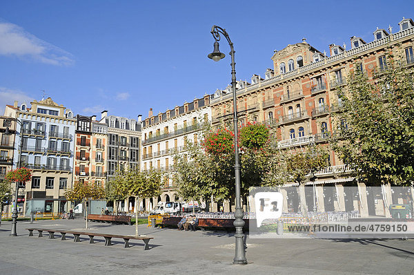 Plaza del Castillo  Pamplona  Navarra  Spanien  Europa