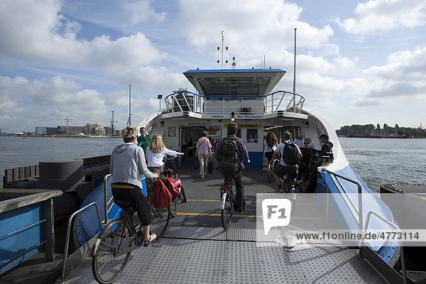Ferry from Central Station  Amsterdam North  Amsterdam  Holland  Netherlands  Europe