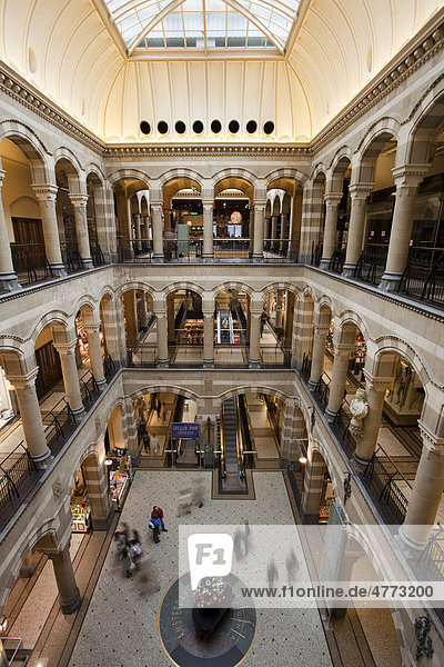 Magna Plaza shopping center in the old post office  Amsterdam  Holland  Netherlands  Europe