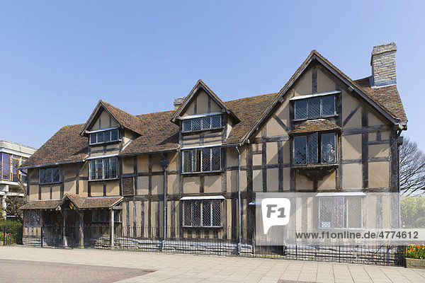 Shakespeares Geburtshaus  Henley Street  Stratford-upon-Avon  Warwickshire  England  Großbritannien  Europa