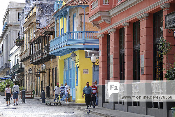 Hotel Ambos Mundos  Obispo  Altstadt  Havanna  Kuba  Karibik  Mittelamerika