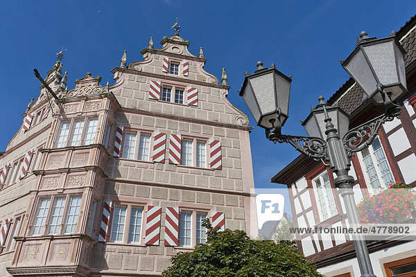 Gasthaus zum Engel  ehemals Amtshaus  von 1556  Renaissance  Bad Bergzabern  Pfalz  Rheinland-Pfalz  Deutschland  Europa