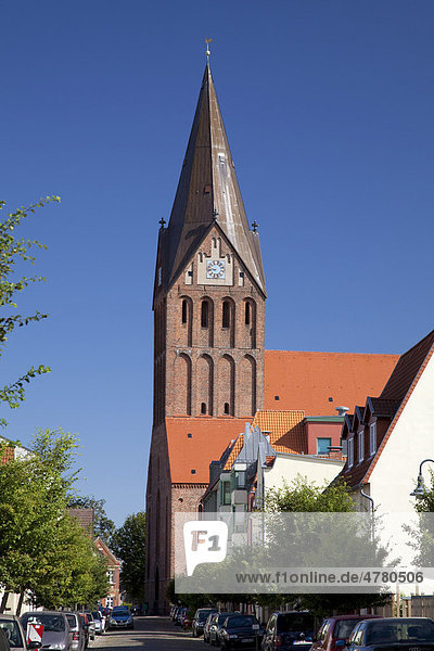 Backsteinkirche St. Marien  Barth  Mecklenburg-Vorpommern  Deutschland  Europa