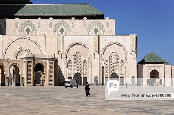 Detail  Hassan II Moschee in Casablanca  Marokko  Nordafrika
