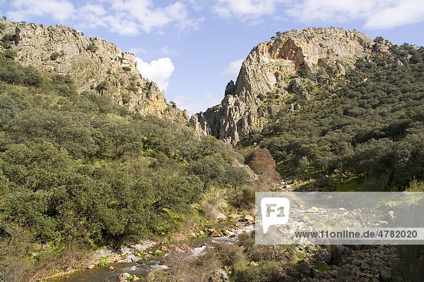 Sierras de las Villuercas Ibores Naturpark  Extremadura  Spanien  Europa