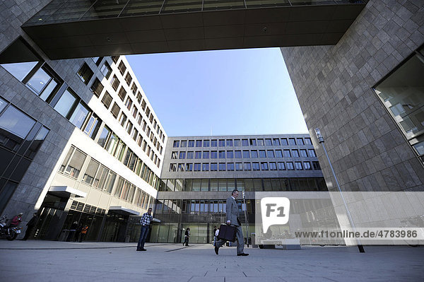 The new county and district court in Duesseldorf  North Rhine-Westphalia  Germany  Europe