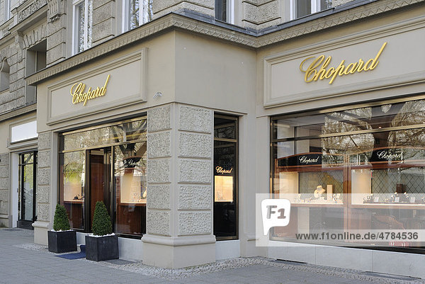Luxus-Einkaufsmeile Kurfürstendamm  Edelboutique Chopard  Charlottenburg  Berlin  Deutschland  Europa