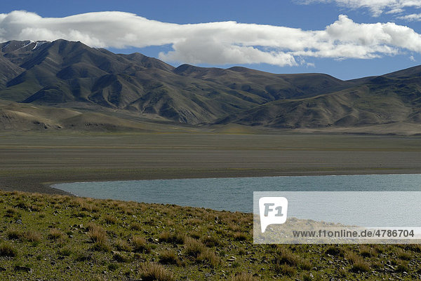 See Tso Nak  5189 m  in der Hochebene Changtang bei Yakra  Westtibet  Provinz Ngari  Tibet  China  Asien