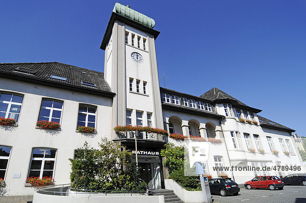 Rathaus Herdecke Hagen Nordrhein-Westfalen Deutschland Europa