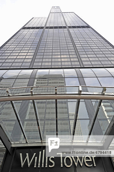 Eingangsbereich des Willis Tower  bis 2009 Sears Tower  Chicago  Illinois  Vereinigte Staaten von Amerika  USA