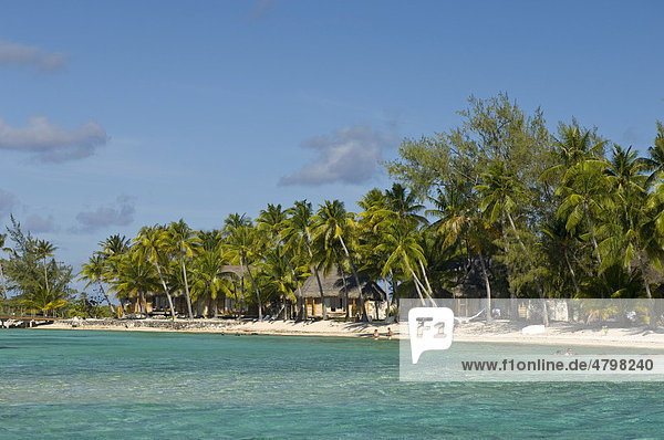 Pearl Beach Resort  Tikehau Korallenatoll  Tuamotu-Archipel  Französisch-Polynesien  Pazifischer Ozean