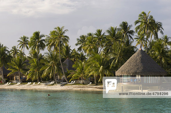 Kia Ora Resort  Rangiroa-Atoll  Tuamotu-Archipel  Französisch-Polynesien  Süd-Pazifik