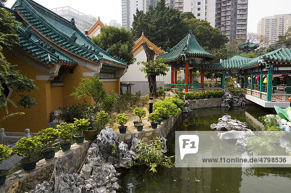 Wong Tai Sin Tempel  Stadtteil Wong Tai Sin  Kowloon  Hongkong  China  Asien