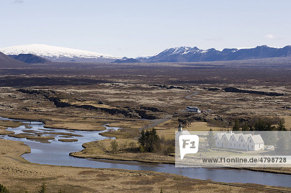 Mittelatlantisches Riftsystem  Nationalpark Thingvellir  Island  Europa