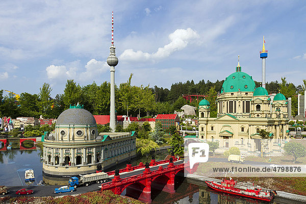 Nachbau von Berlin  Legoland Deutschland  bei Günzburg  Schwaben  Bayern  Deutschland  Europa