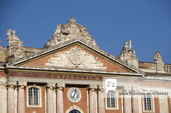 Capitole  Rathaus  Toulouse  Haute Garonne  Frankreich  Europa