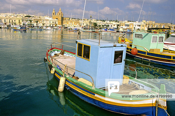 Boot  Fischerboot  Marsaxlokk  Malta  Europa
