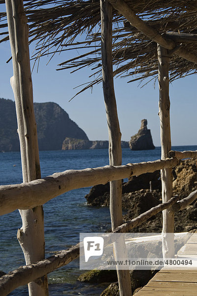 Detail view of Cala Benirr·s  Ibiza  Spain  Europe