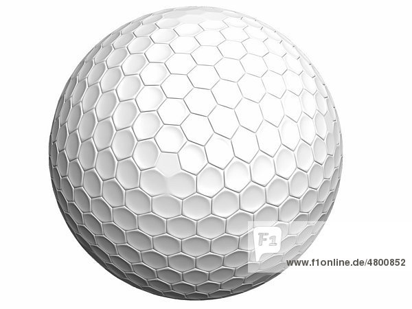3D rendered high resolution  golf ball