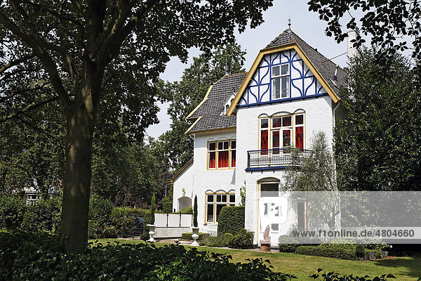 Villa an der Seissingle  Middelburg  Walcheren  Provinz Zeeland  Niederlande  Benelux  Europa